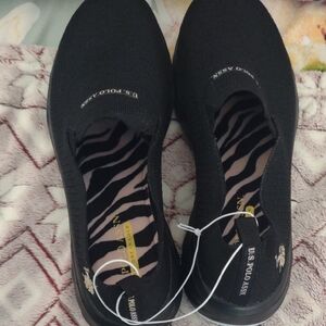U.S. Polo Assn. Women's Black Slip-On Sneakers